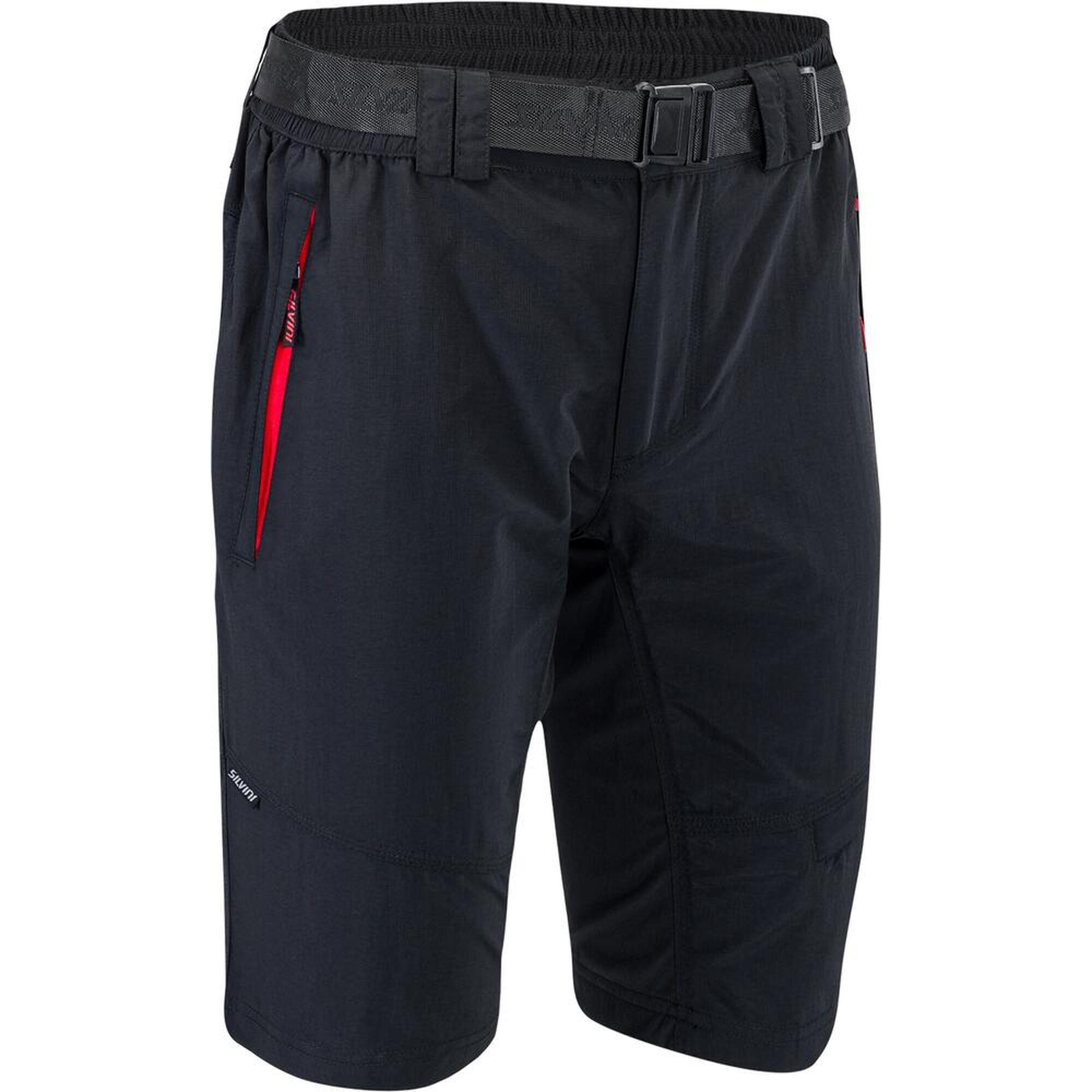 Silvini - Short Vtt/ Outdoor Homme Rango Mp1616 - Collant De Vélo - Noir|rouge - 58 4xl - Decathlon