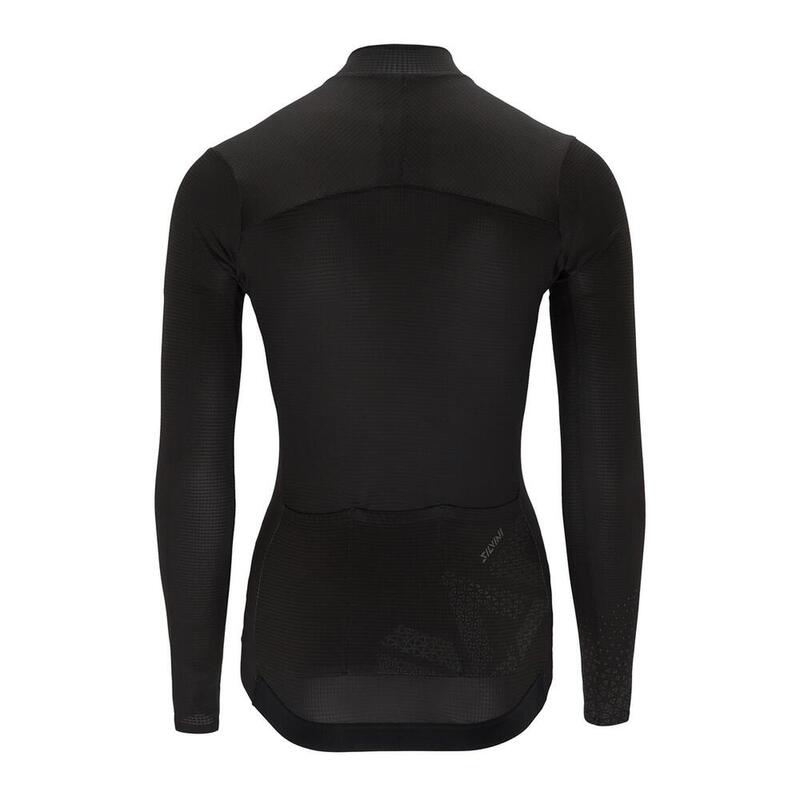 Bluză Cu Mâneci Lungi Bicicletă Trekking Femei Valfura Negru