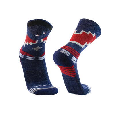 Alpaka Merino Wandersocken: COSMOS Gepolsterte Trekking Thermosocken Unisex.
