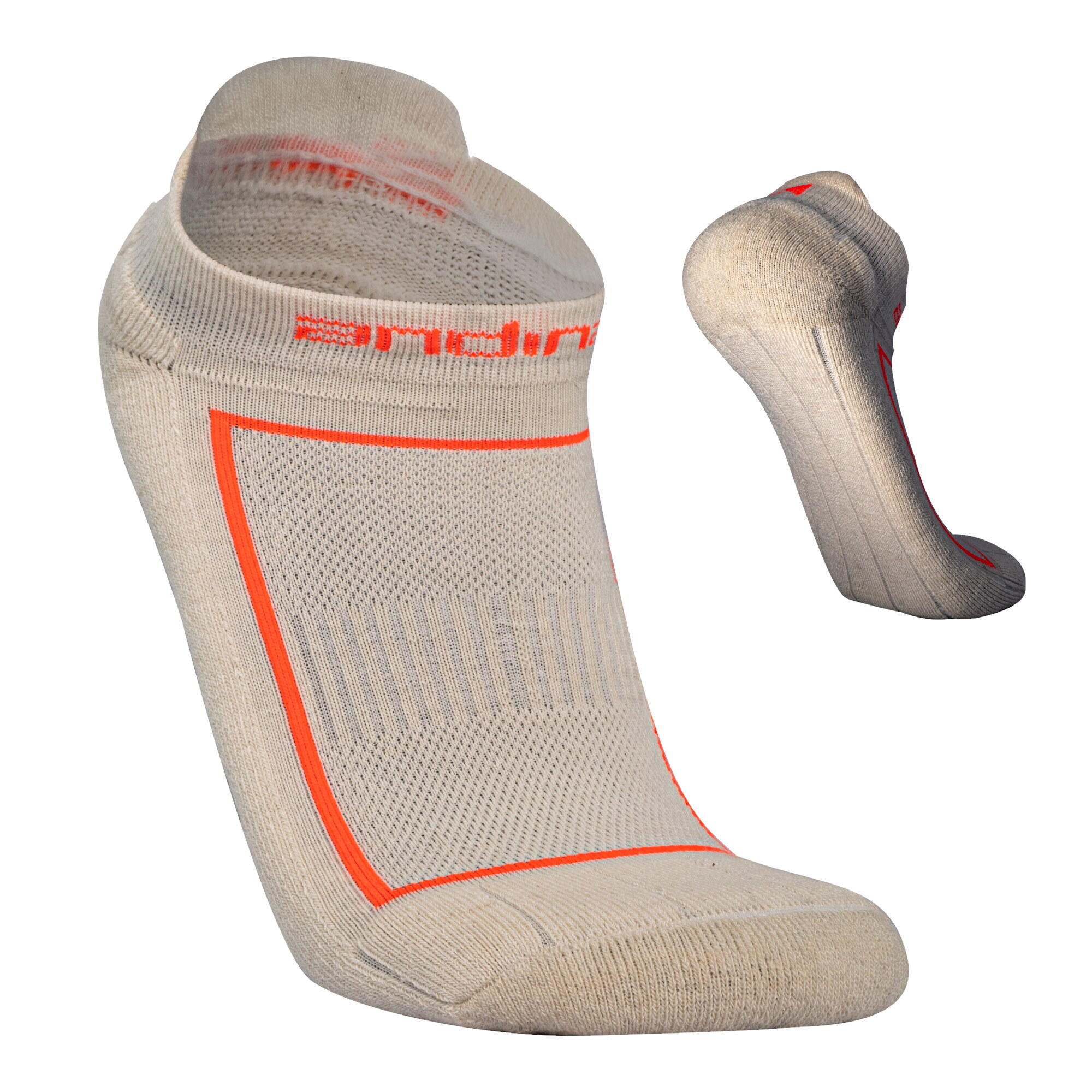 Meias curtas Alpaca Merino ALPHA, anti-bolhas com acolchoamento e compressão
