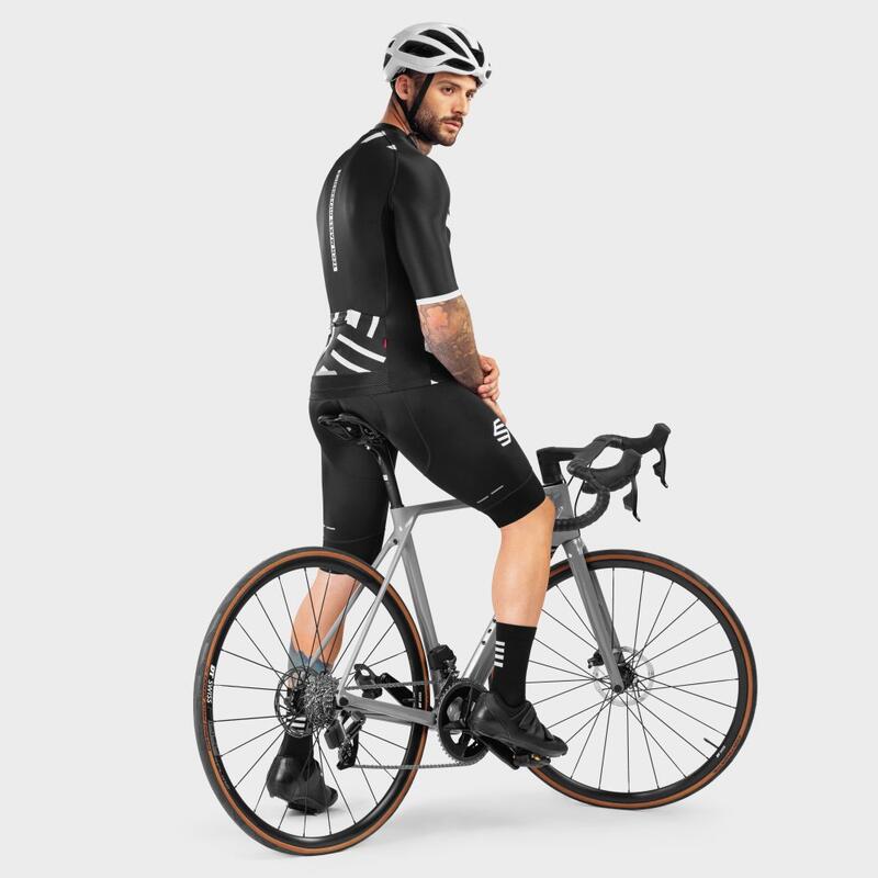 Calções ciclismo com alças para homem BX Resistance SIROKO Preto