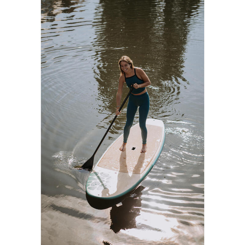 Handgefertigtes SUP Board - Pauwlonia Holz und Naturkork - SUP Yoga