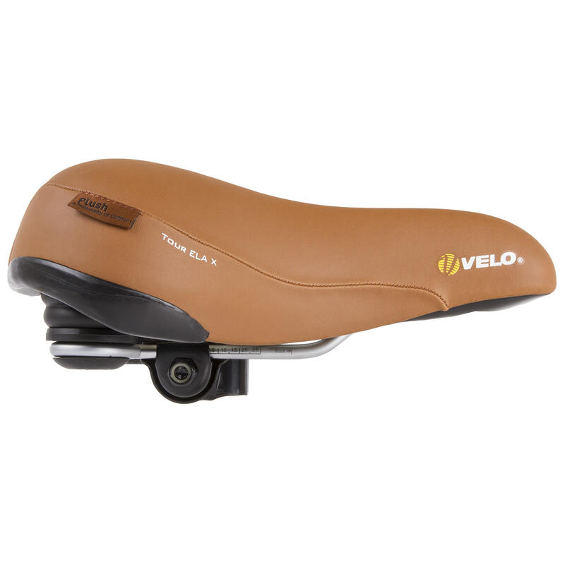 VELO Fahrradsattel „Tour Ela X City“, Braun, 260 x 220 mm