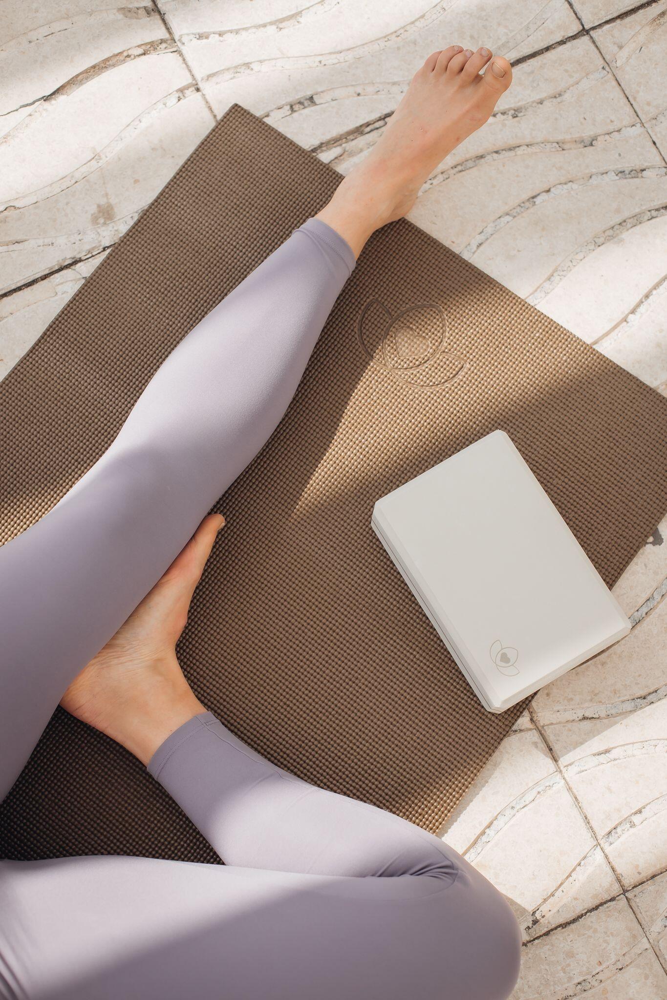 Lotus Yogamat sticky extra lang donkergroen - 200 cm 5/5