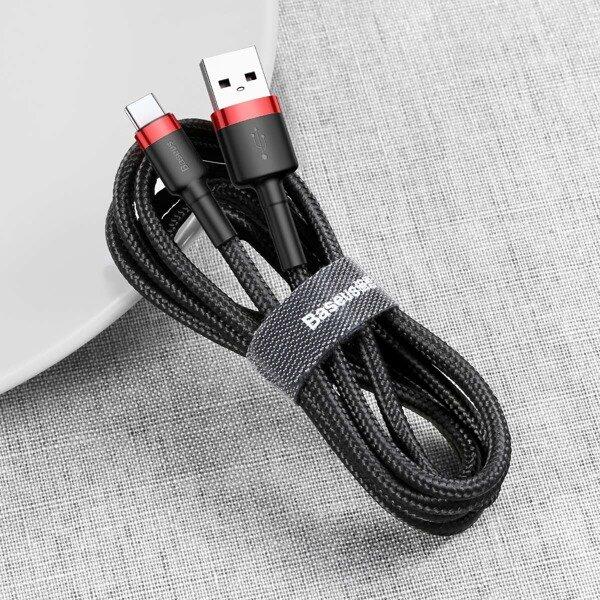 Kabel USB Baseus Cafule Type-C Quick Charge 3.0 3A 50cm 4/4