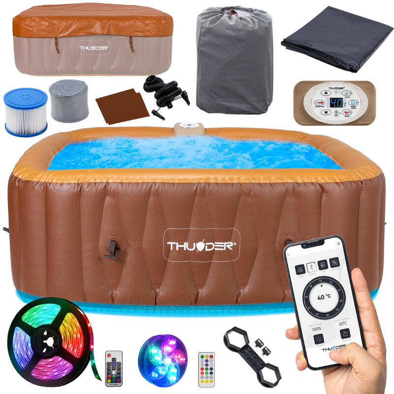 Piscină cu hidromasaj pentru 6 persoane THUNDER BREVE