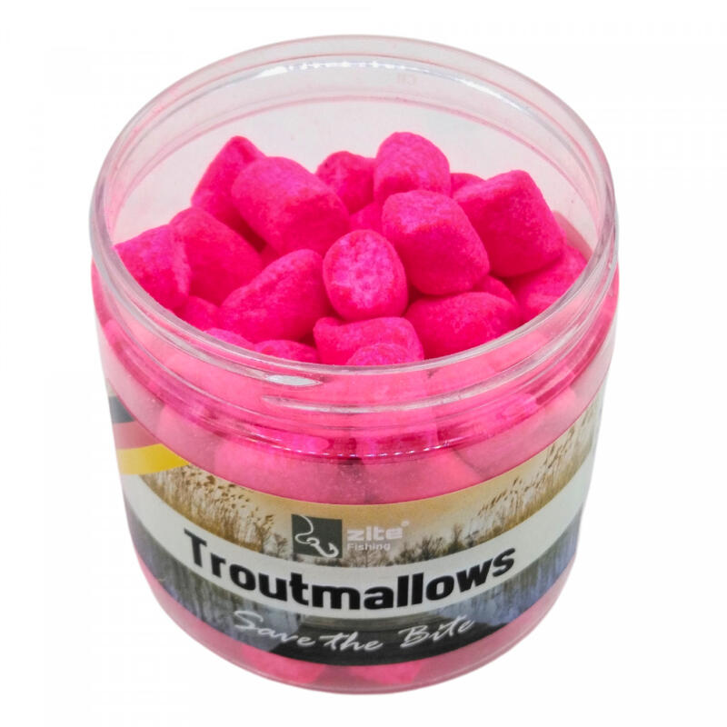 Zite Fishing Troutmallows Forellenköder Bundle 6x 40g Set Marshmallow-Angelköder