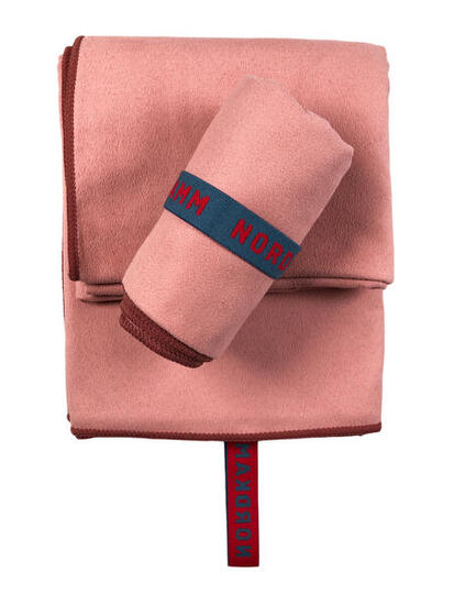 Mikrofaser Handtuch Set 2 Mikrofaserhandtücher OEKOTEX ultraleicht rosa