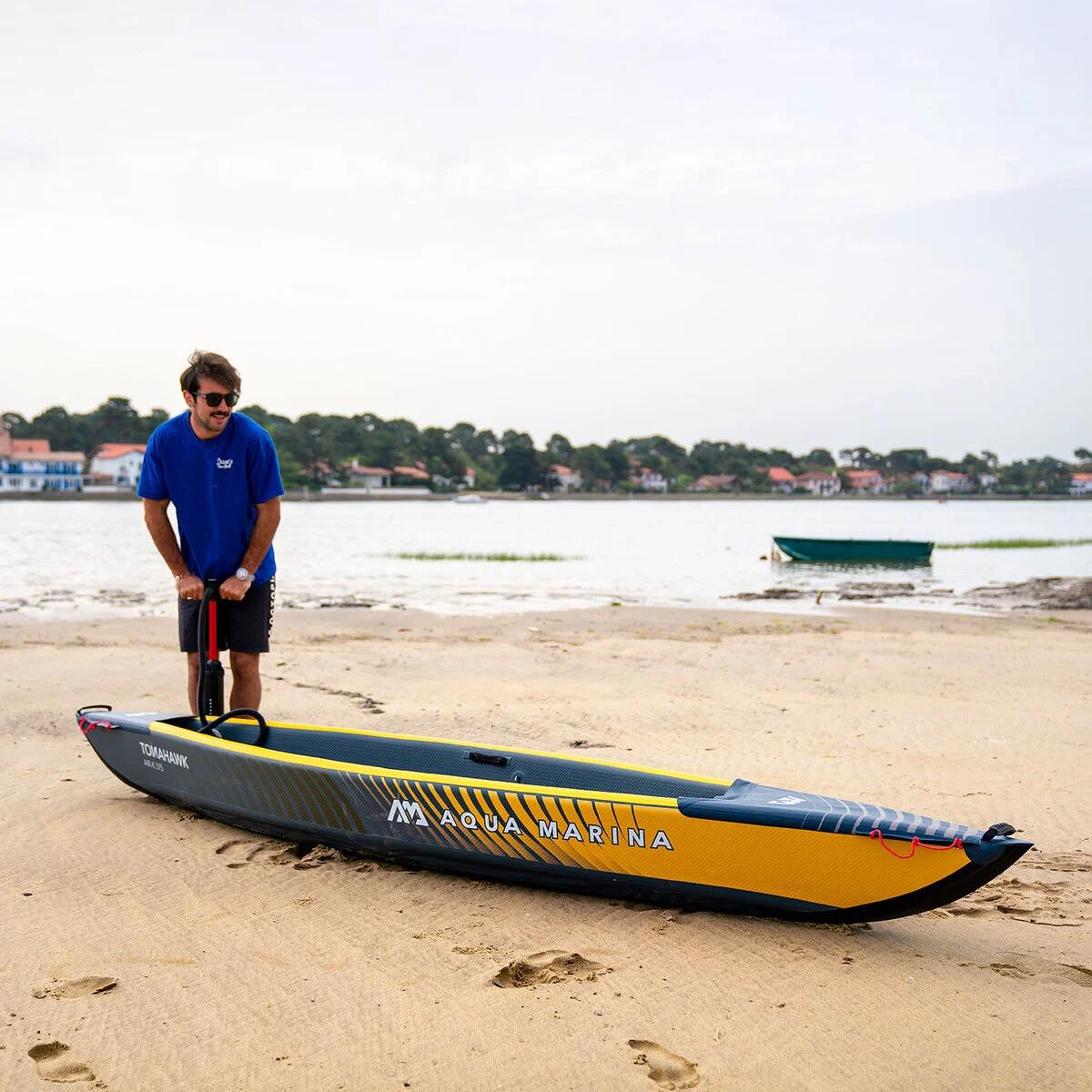 Aqua Marina Tomahawk 375 opblaasbare kajak + 1x kajakpeddel  KP-1 4/5