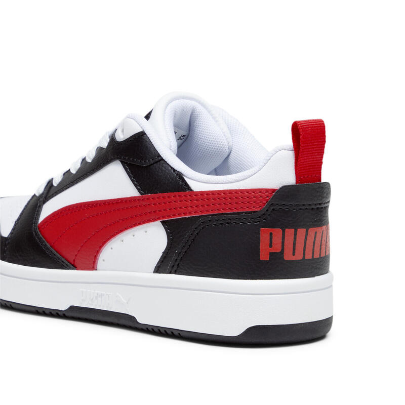 Rebound V6 Lo sneakers voor jongeren PUMA White For All Time Red Black