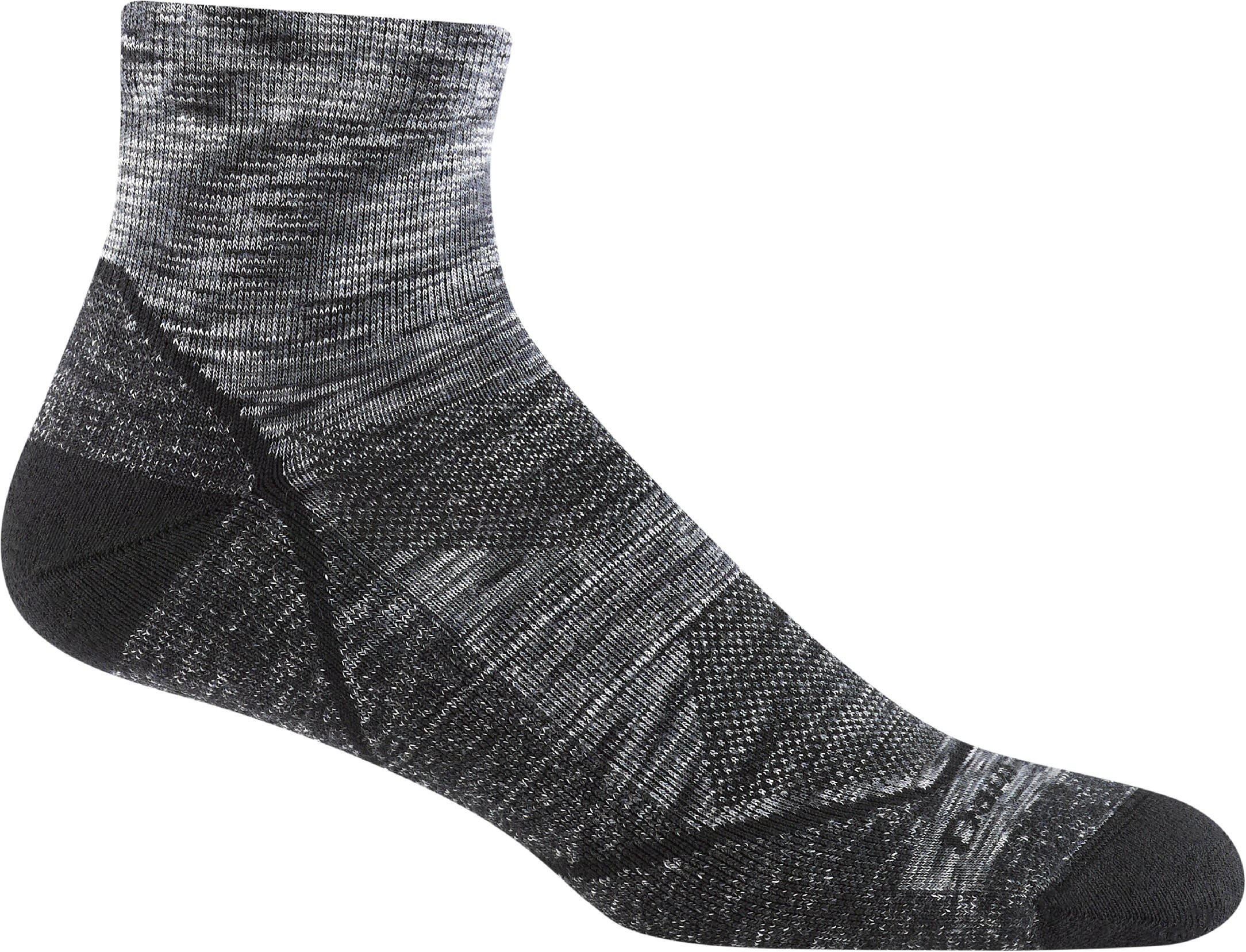 Darn Tough Light Hiker Men Merino Mini Crew Wandelsokken - Grijs - 46/49 4/7