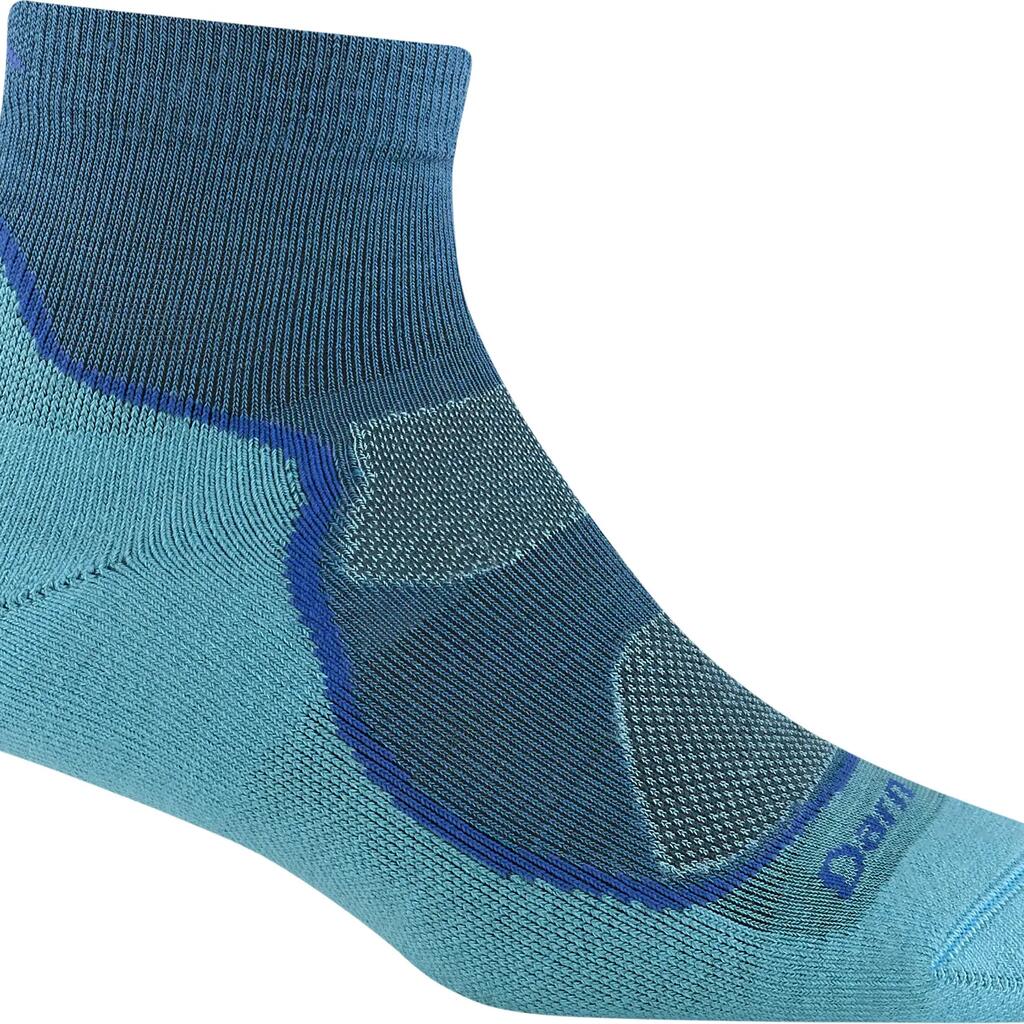 Darn Tough Women Light Hiker Merino Mini Crew - Lichtblauw/Donkerblauw - 41/42