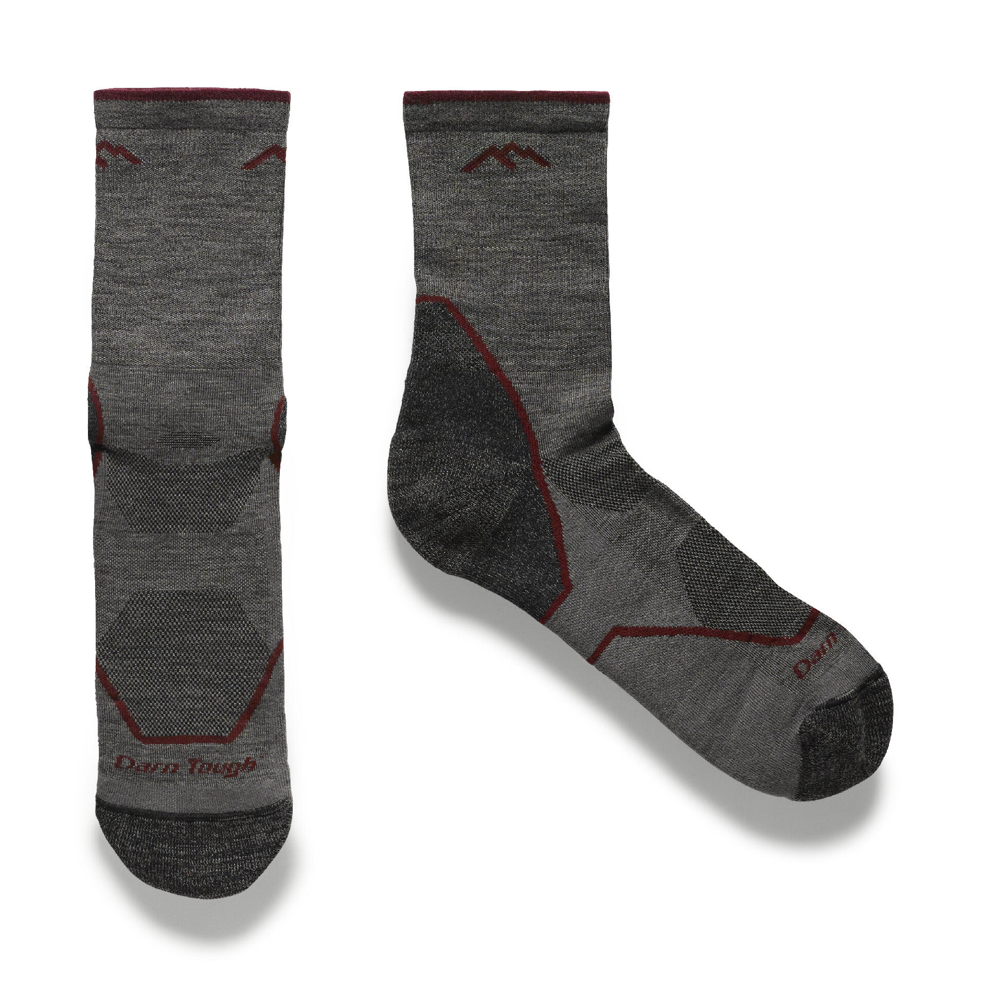Darn Tough Light Hiker Men Merino Micro Crew Wandelsokken - Grijs - Heren(43/45) 6/7