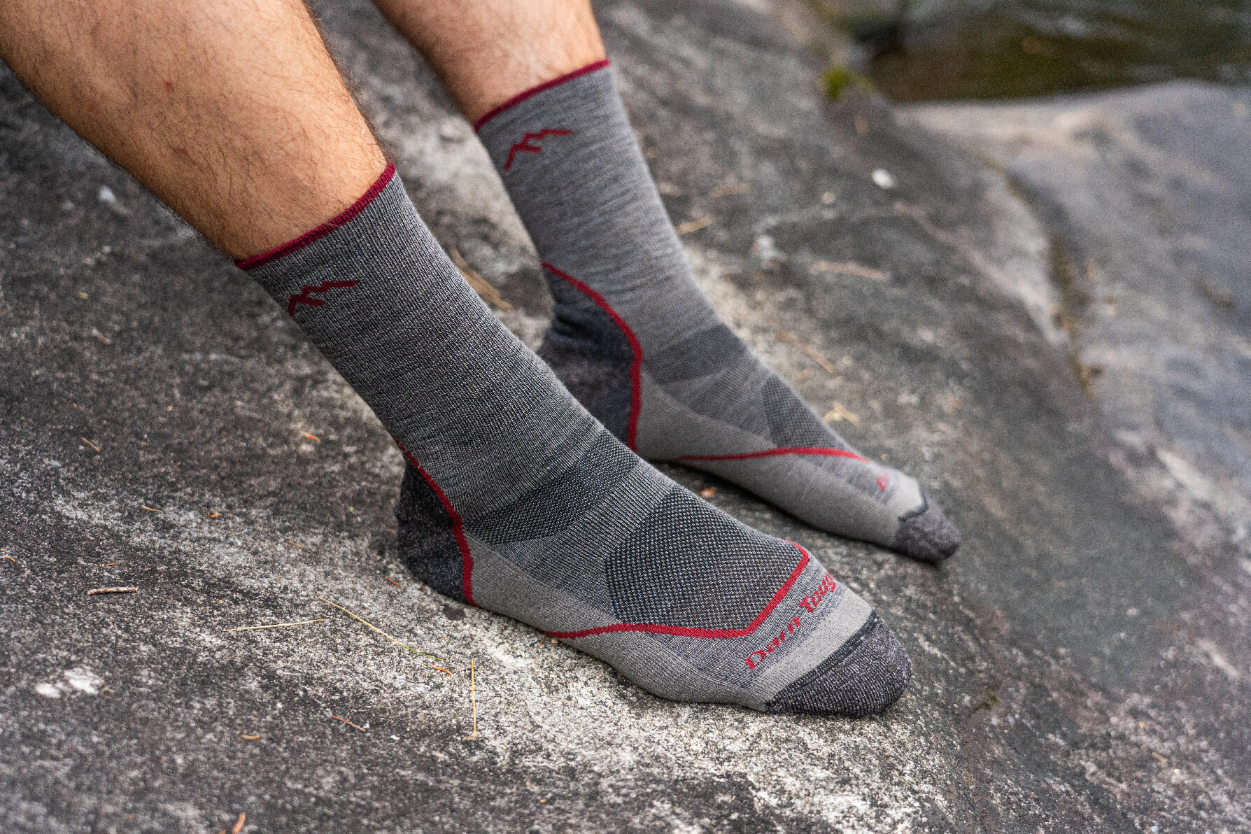 Darn Tough Light Hiker Men Merino Micro Crew Wandelsokken - Grijs - Heren(43/45) 2/7