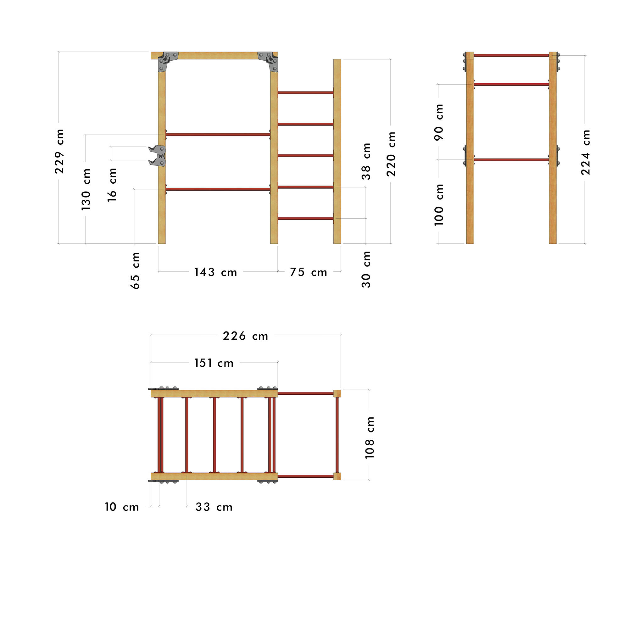 FIT Base 605 – Appareil de fitness d'extérieur 5/6
