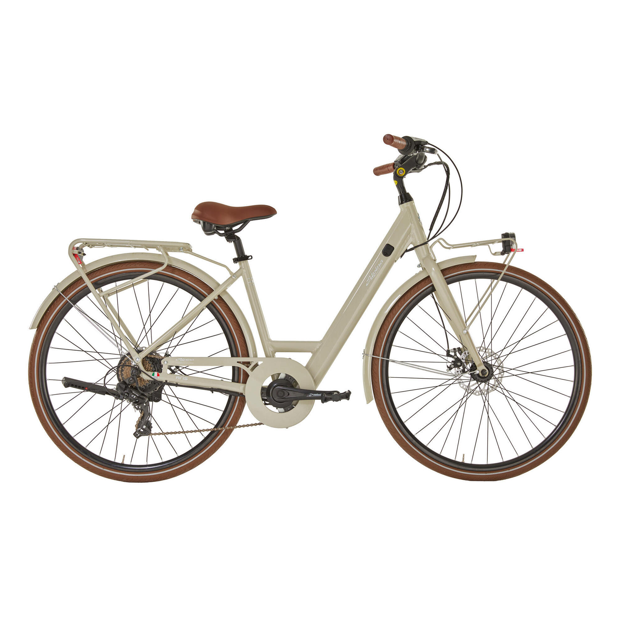 Alpina Bike - Velo Electrique I1 Trk 28 Aris Lady Gravel - Vélo Ville - Beige - 40 M - Decathlon