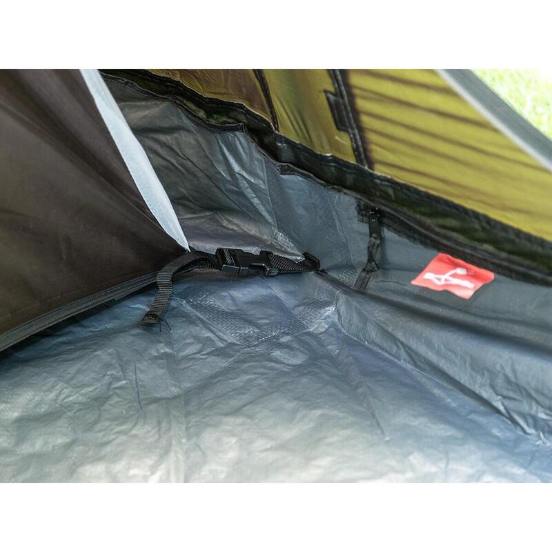 Nordland 6 - 6 persoons tunneltent - 580 x 440 cm - Antraciet-Groen