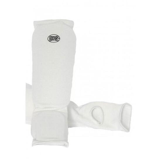 Protège-tibias & pieds en coton souple blanc