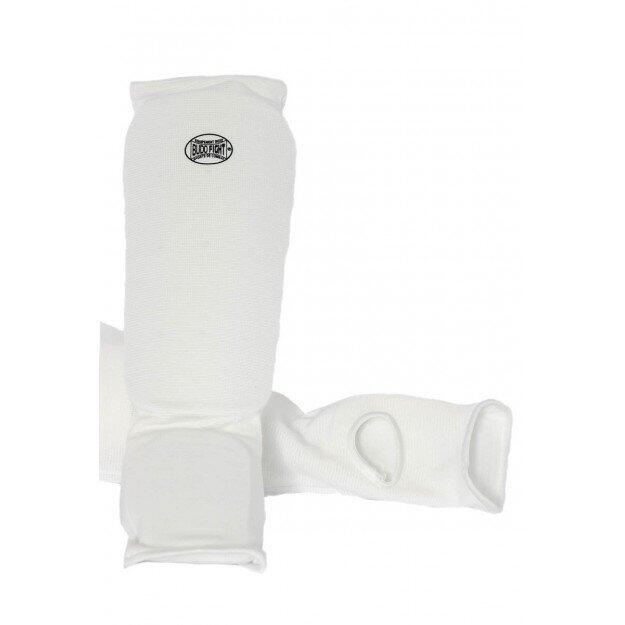 Budo-fight - Protège-tibias & Pieds En Coton Souple Blanc - Protège Tibia Et Pied - Blanc - 36 Xs - Decathlon