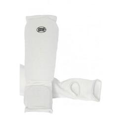 Protège-tibias & pieds en coton souple blanc