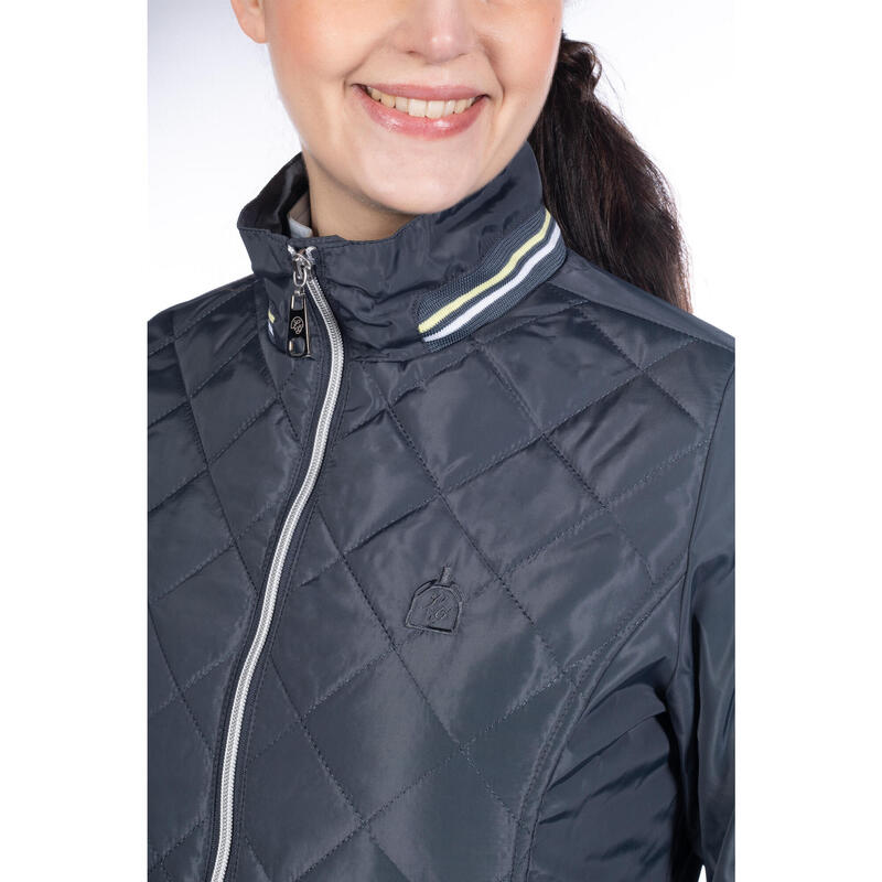 Damen Reitjacke Limoni quilt graphit