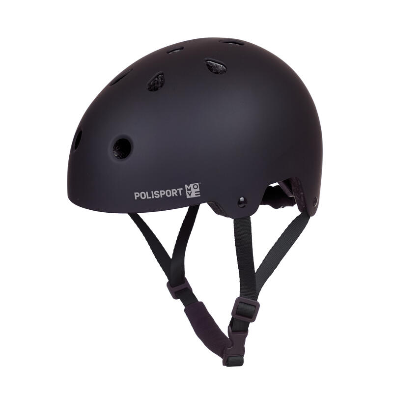 Městská přilba Polisport URBAN PRO – styl skate, černá
