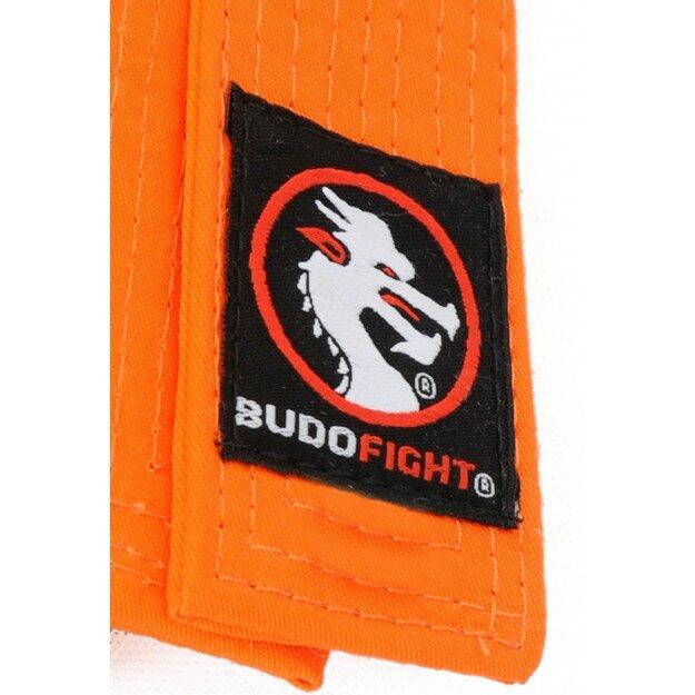 Ceinture piquée de judo orange 2/3