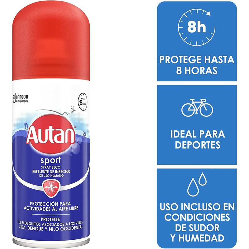 Repelente de Insectos Autan Pack Sport Dry Spray Especial Actividades Deportivas