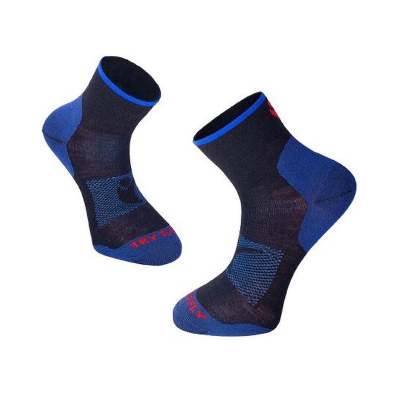 Sosete scurte pentru turism montan LIGHT HIKING ANKLE SOCKS Albastru inchis