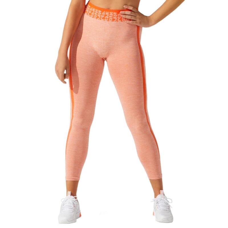 Női leggings, Asics W Cropped Logo Seamless Tight, narancs