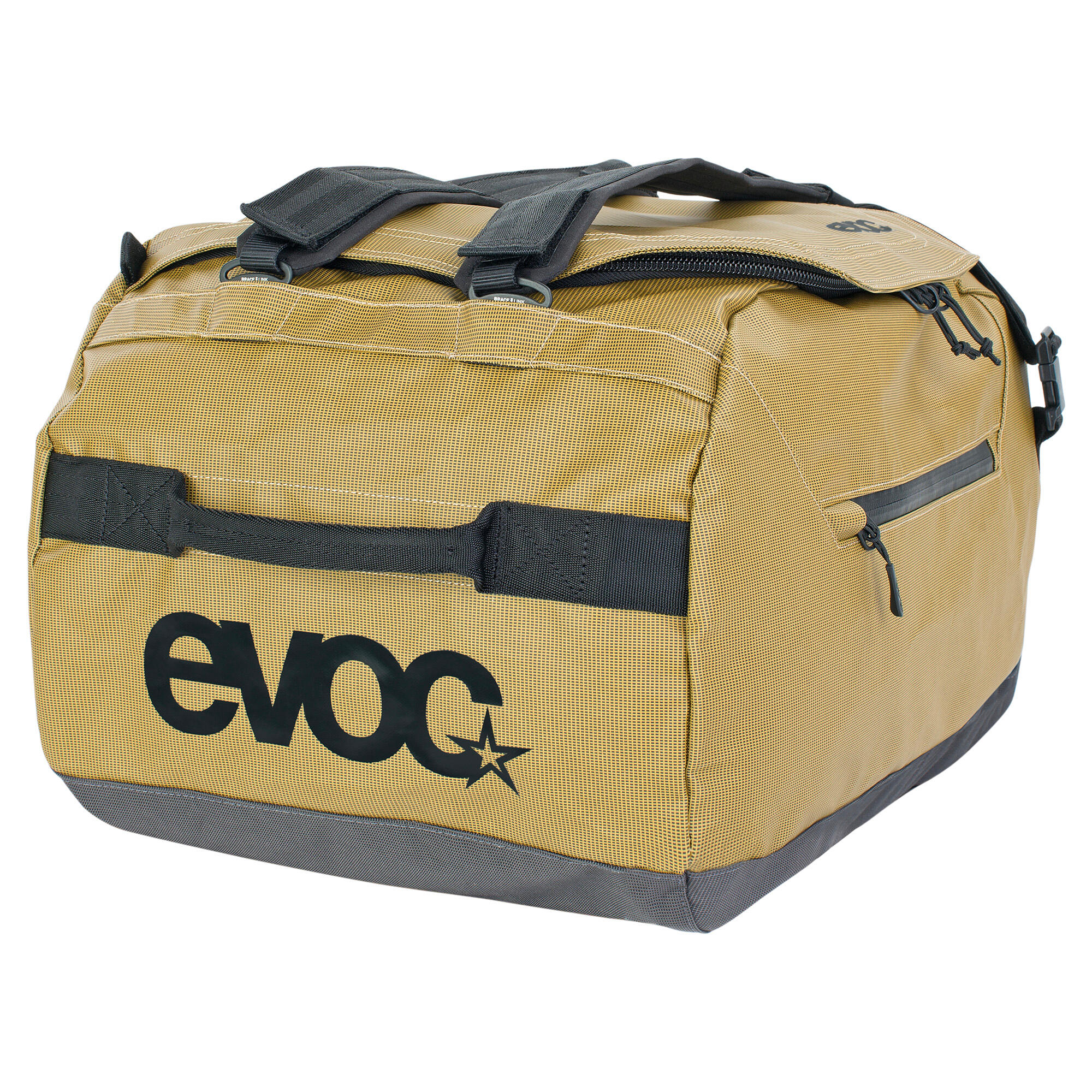 Дорожная сумка-рюкзак 3 в 1 Evoc Duffle 40, 40 l, Жёлтый / 40 l, Серый угольный — фото 4