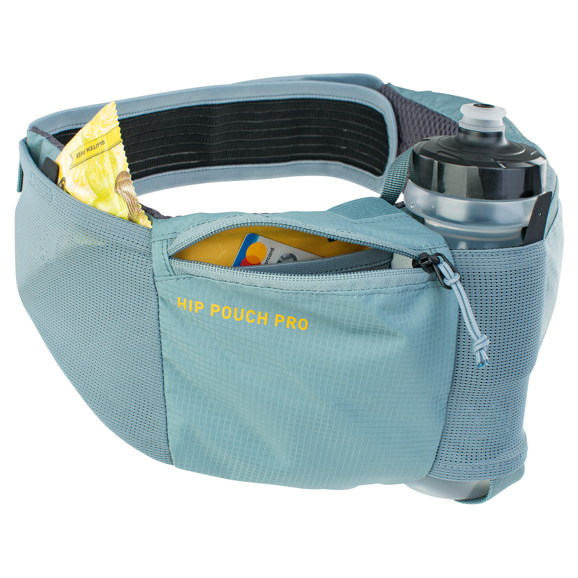 Поясная сумка Evoc Hip Pouch Pro с местом для бутылки, 1,5 l, Szara kometa / 1,5 l, Разноцветный / 1,5 l, Чёрный — фото 3
