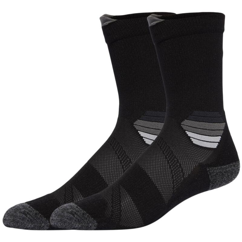 Uniszex zokni, ASICS Fujitrail Run Crew Sock, fekete