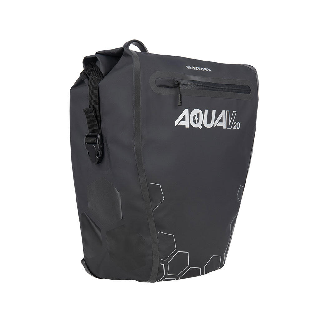 Oxford Aqua V 20 QR Single Pannier - Black 1/7