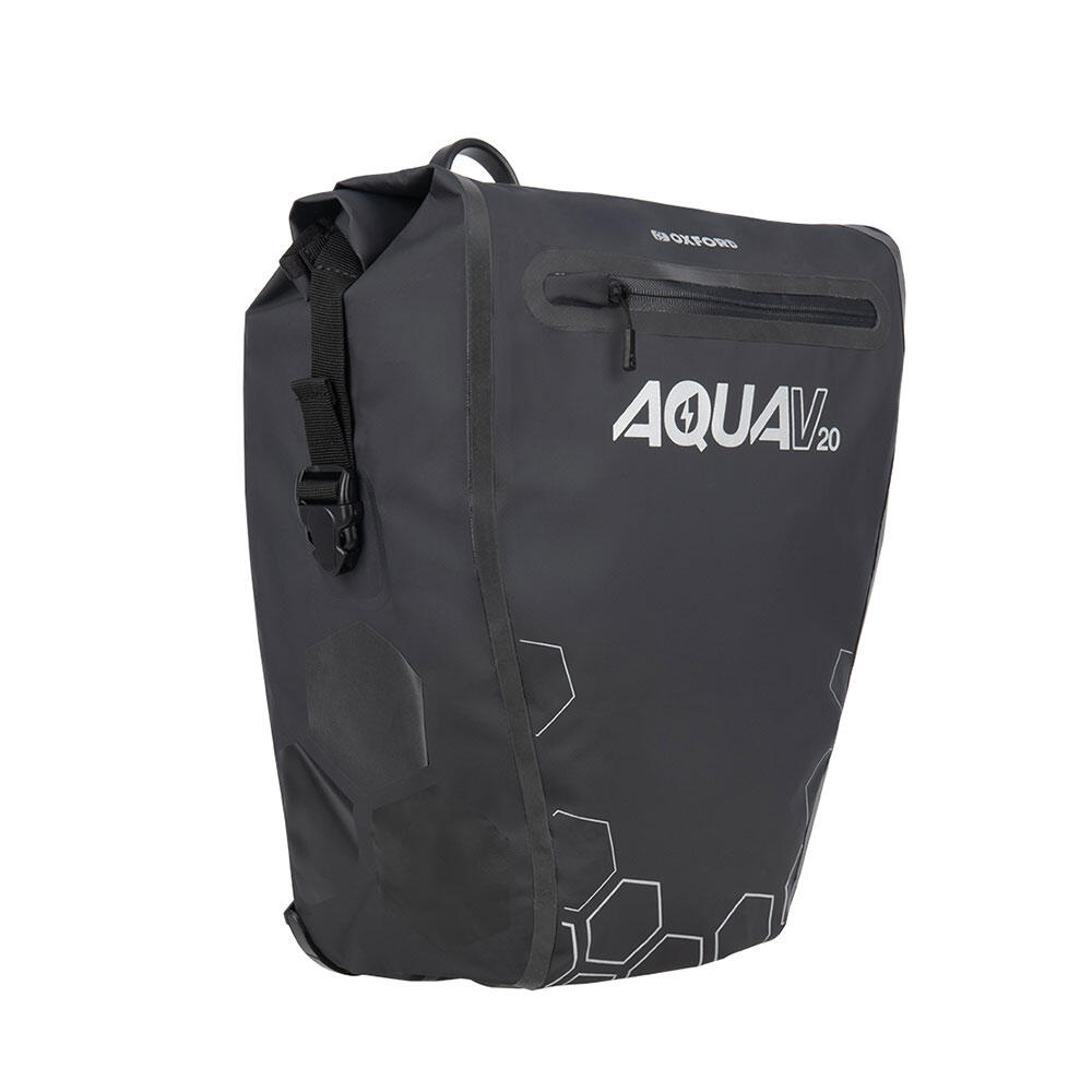 OXFORD Oxford Aqua V 20 QR Single Pannier - Black