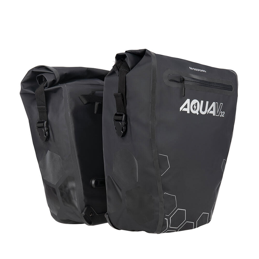 OXFORD Oxford Aqua V 32 QR Double Pannier - Black