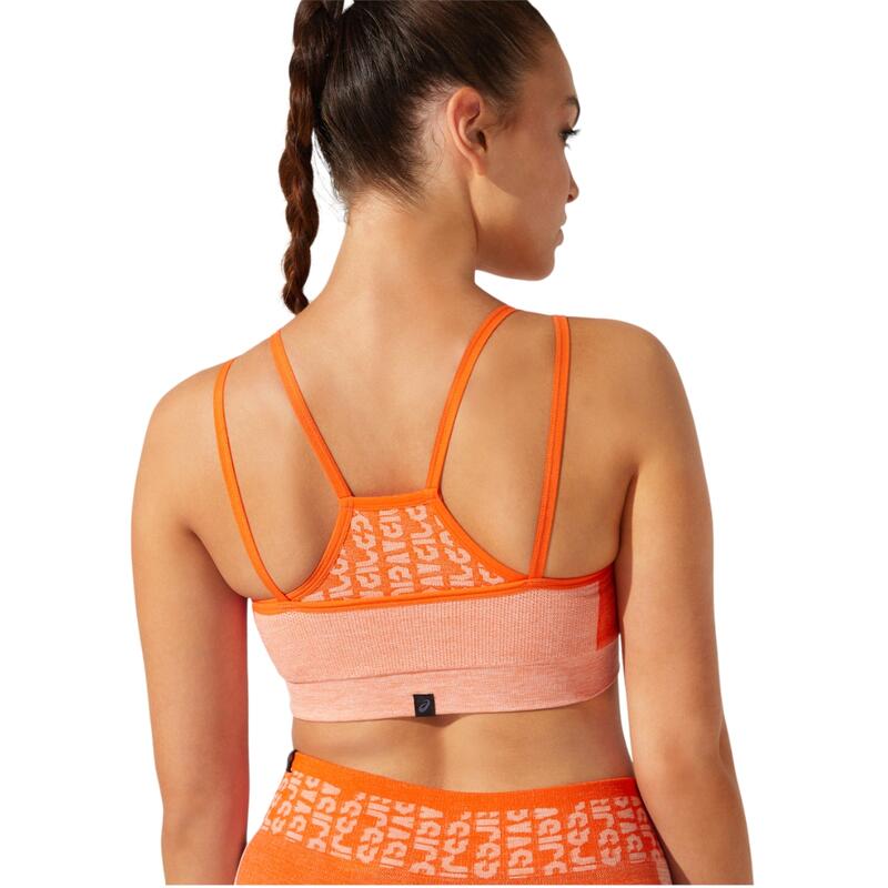 Sportbeha voor vrouwen Cropped Logo Seamless Bra