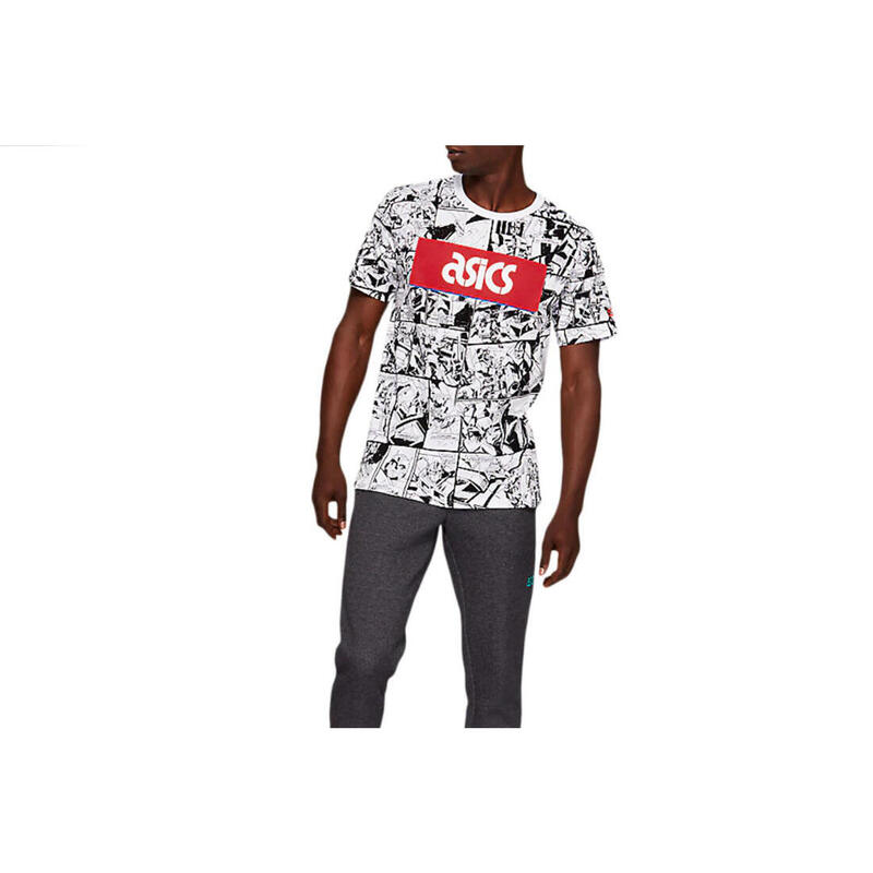 T-shirt desportiva de manga curta Asics TF M Graphic SS 1 para homem