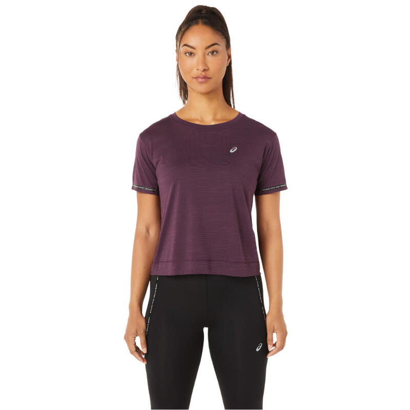 T-shirt sportowy z krótkim rękawem damski ASICS Race Crop Top