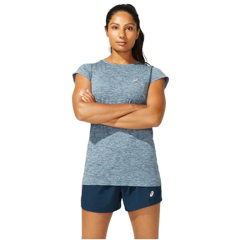 Női póló, ASICS Race Seamless SS Tee, kék