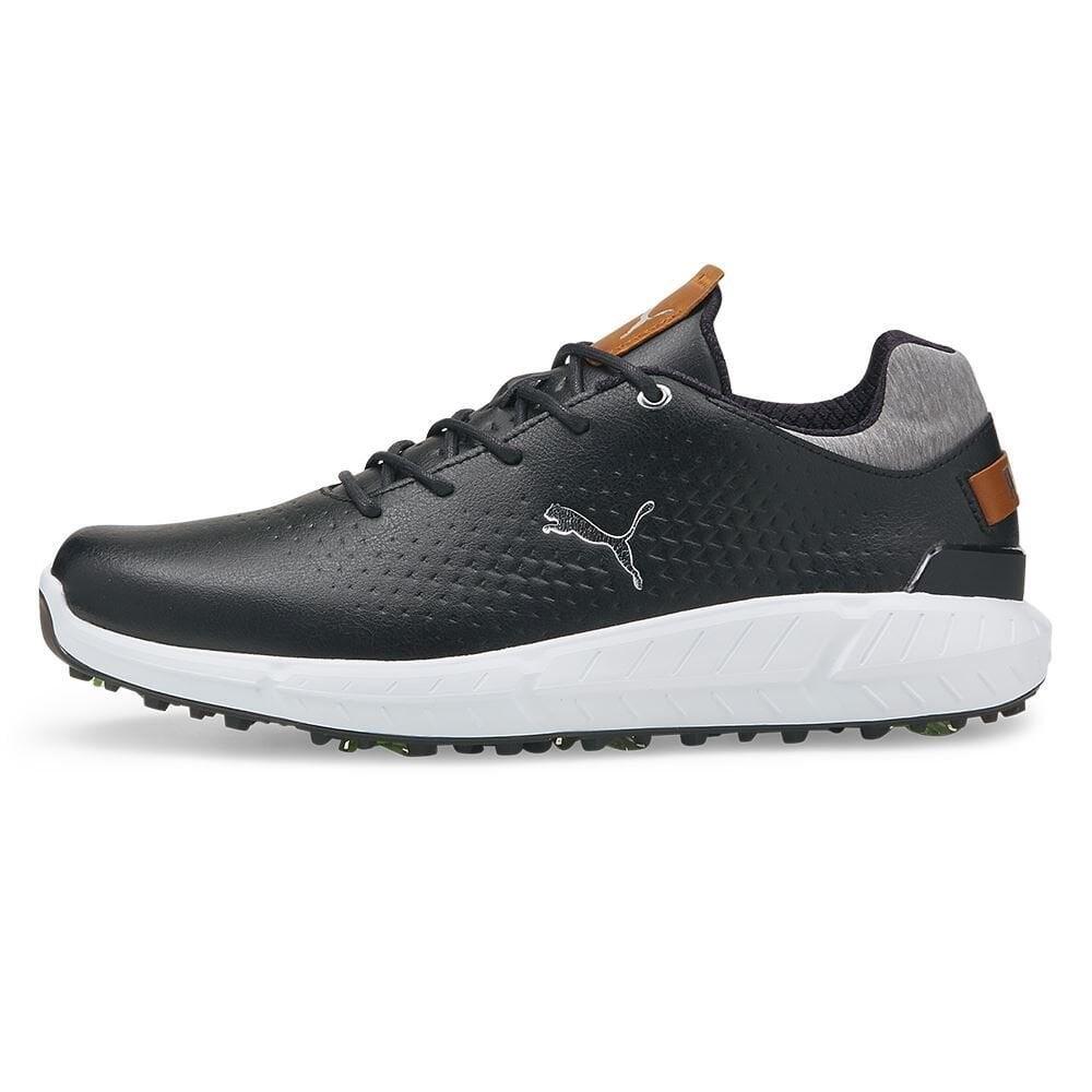 Puma IGNITE ARTICULATE Leather Golf Shoes Black/Silver 5/7
