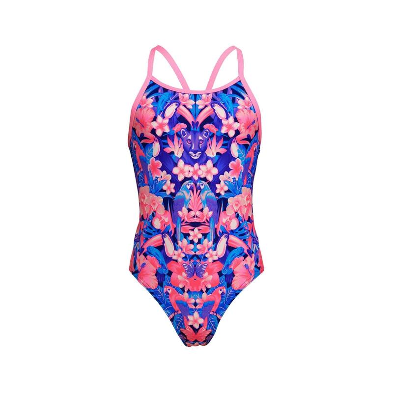 Funkita Girls Jingle Jungle Diamond Back Swimsuit FUNKITA Decathlon
