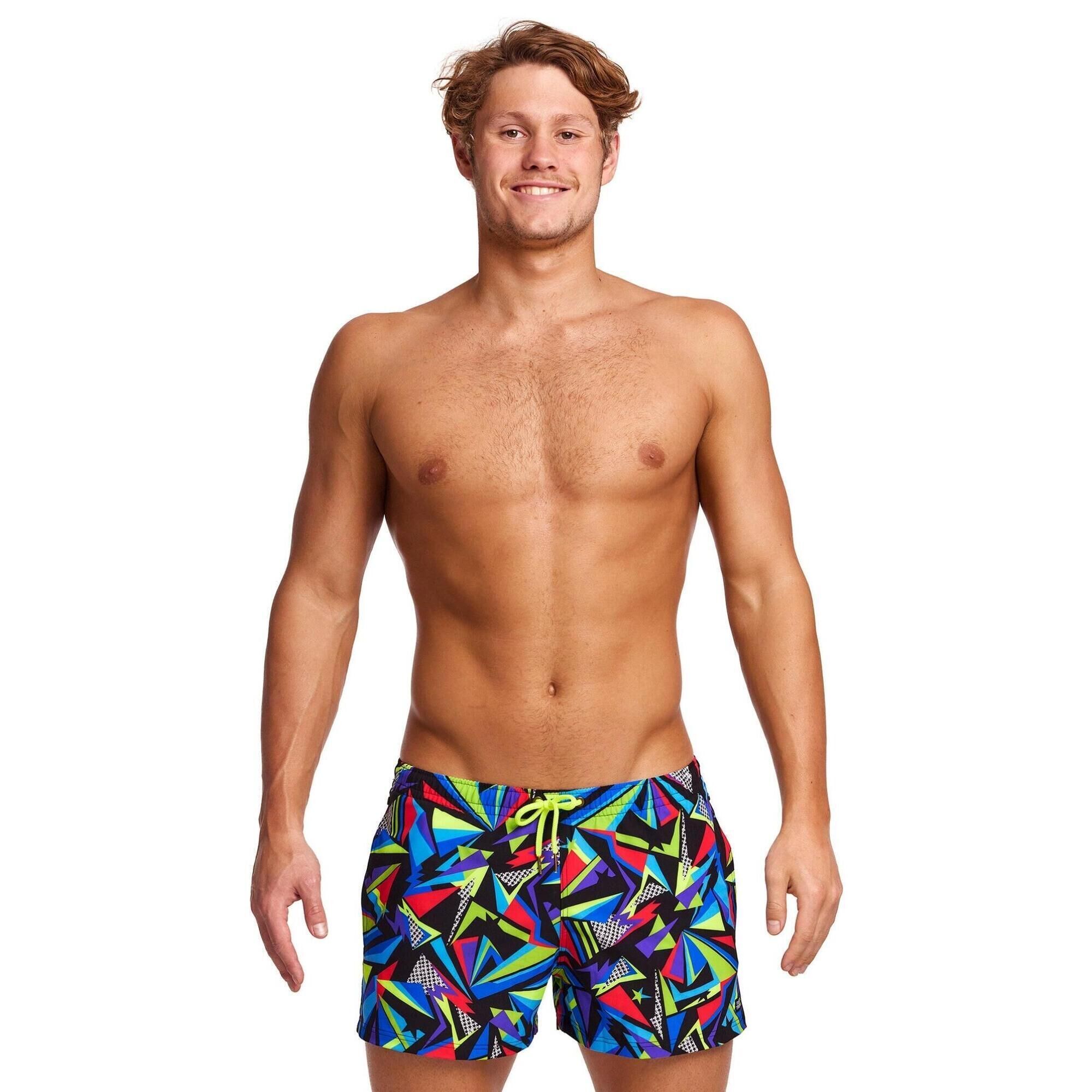 FUNKY TRUNKS Funky Trunks Beat It Shorty Swim Shorts - Black/Multi