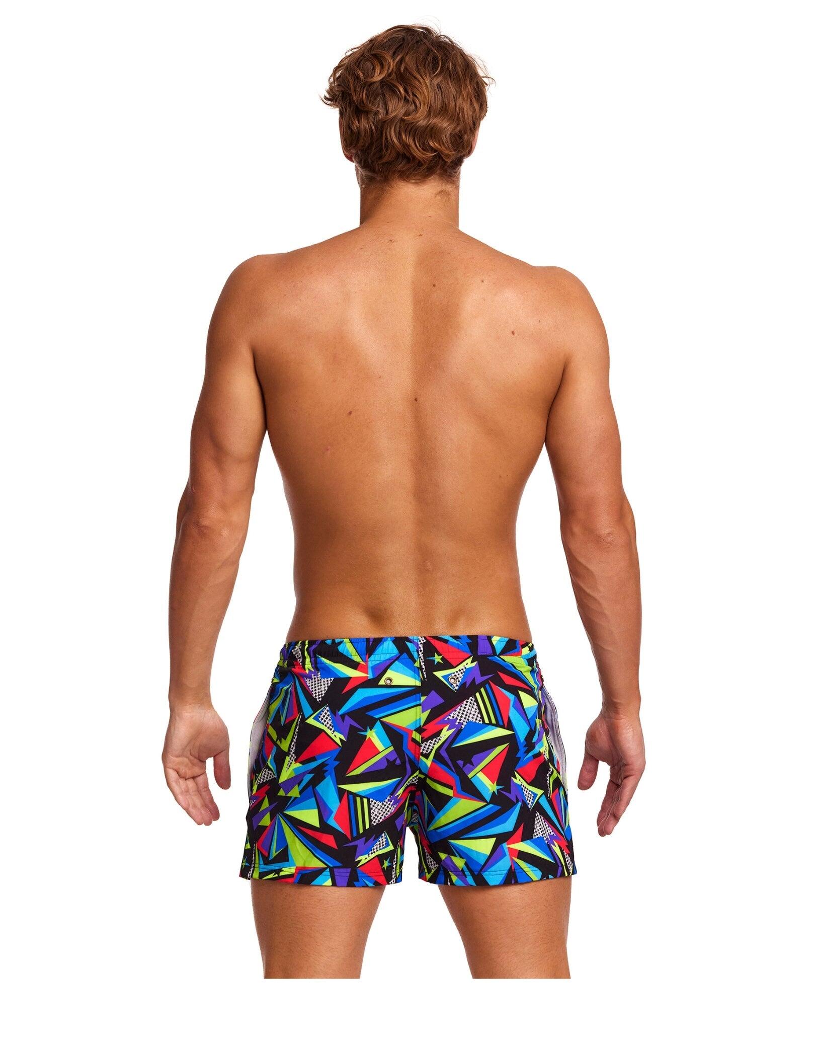 Funky Trunks Beat It Shorty Swim Shorts - Black/Multi 2/4