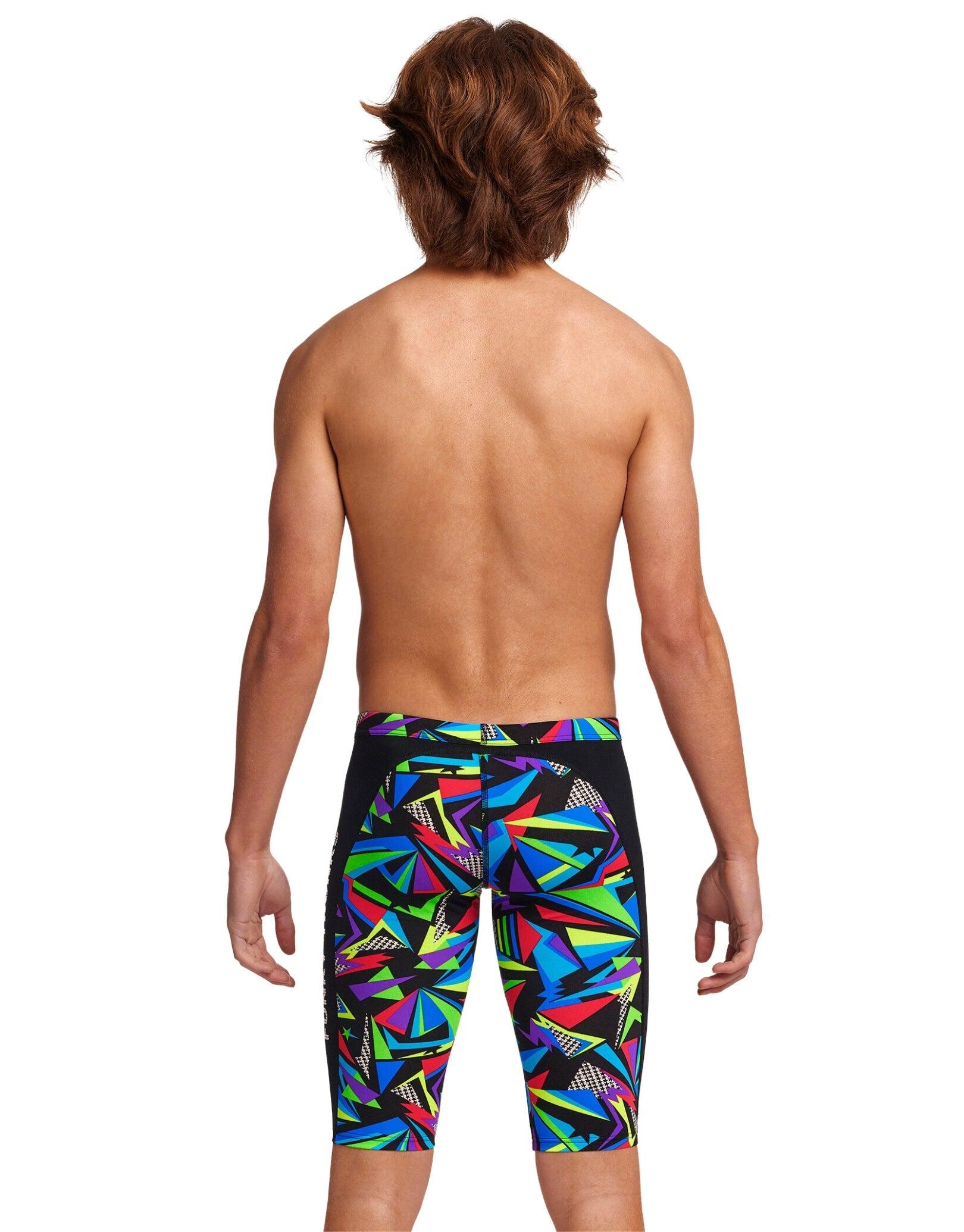 Funky Trunks Boys Beat It Swim Training Jammer - Black/Multi 2/5