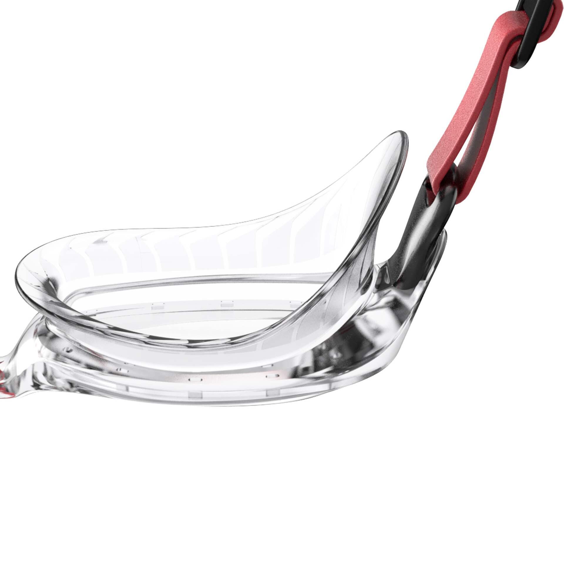 Speedo Futura Classic Goggles, Red/Clear 3/5