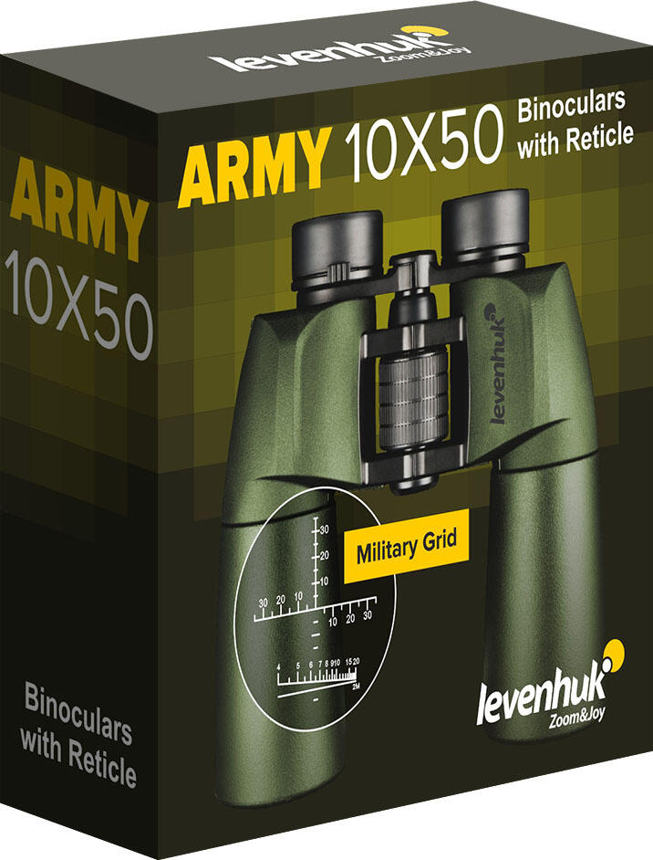 Jumelles Levenhuk Army 10x50 avec réticule 5/7