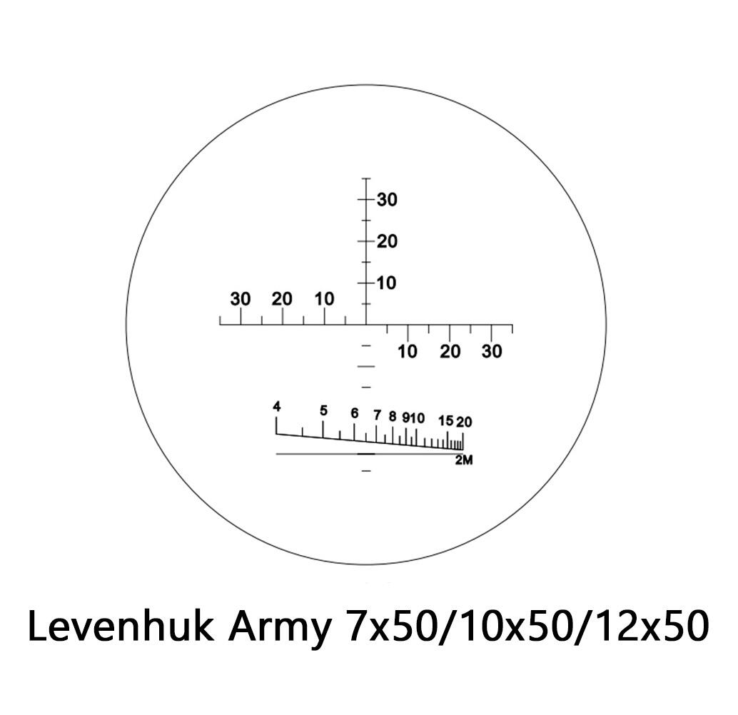 Binocolo 7x50 dell'esercito con reticolo Levenhuk 2/7