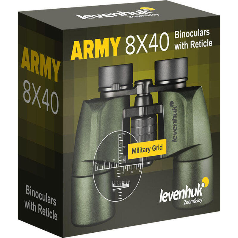Binóculos Army 8x40 com retícula Levenhuk