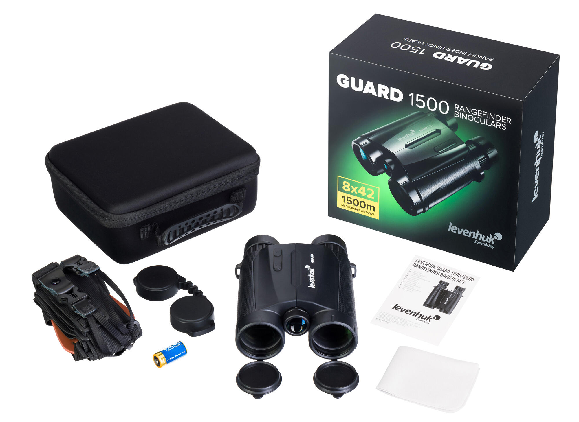 Binocolo Guard 1500 con telemetro Levenhuk 2/7